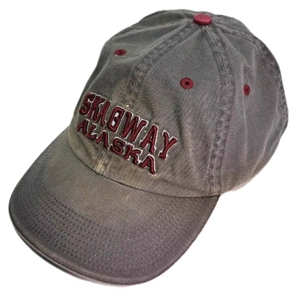 Skagway Alaska Baseball Hat Adjustable Cap Headwear Co Embroidered Washout Style - Picture 2 of 8